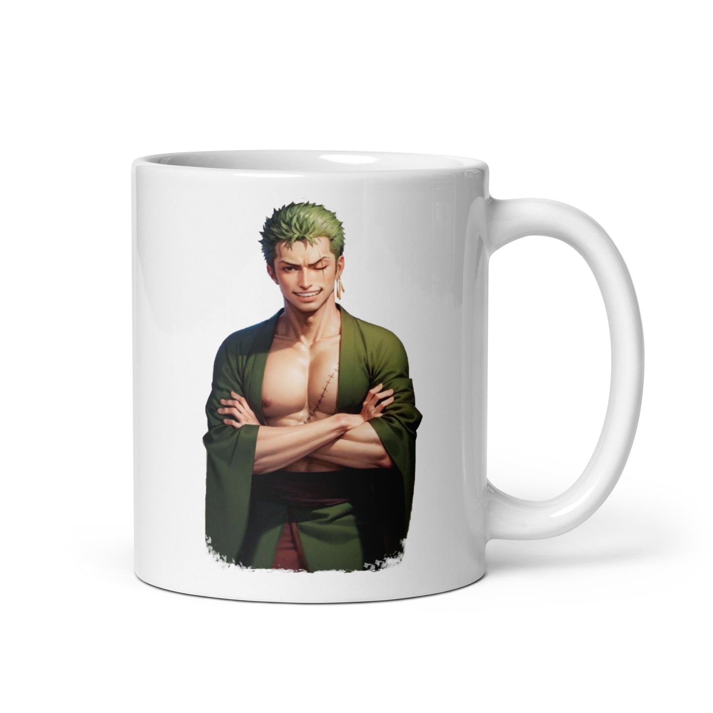 White Glossy Mug - Zoro 51