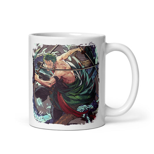 White Glossy Mug - Zoro 53