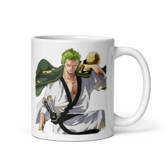 White Glossy Mug - Zoro 56