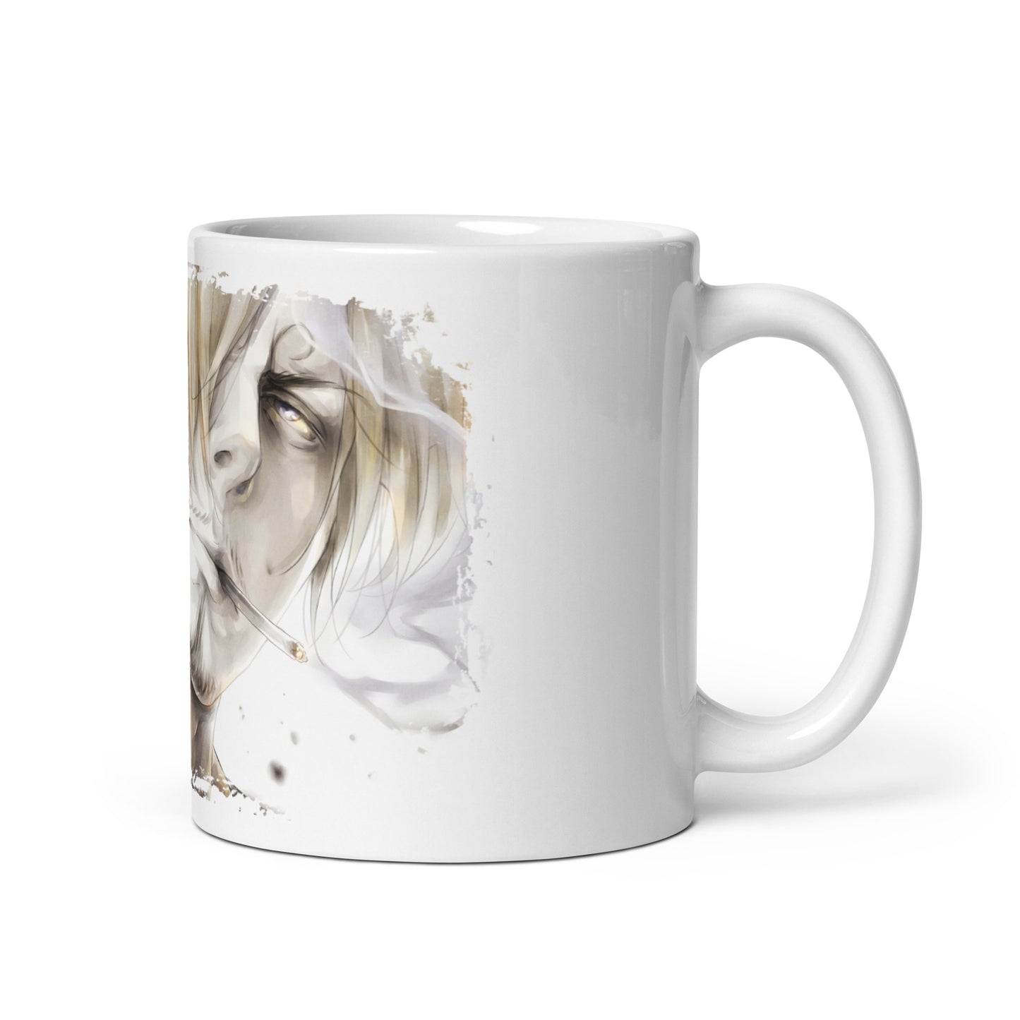 White Glossy Mug -Sanji 4