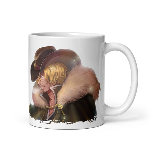 White Glossy Mug -Sanji 5