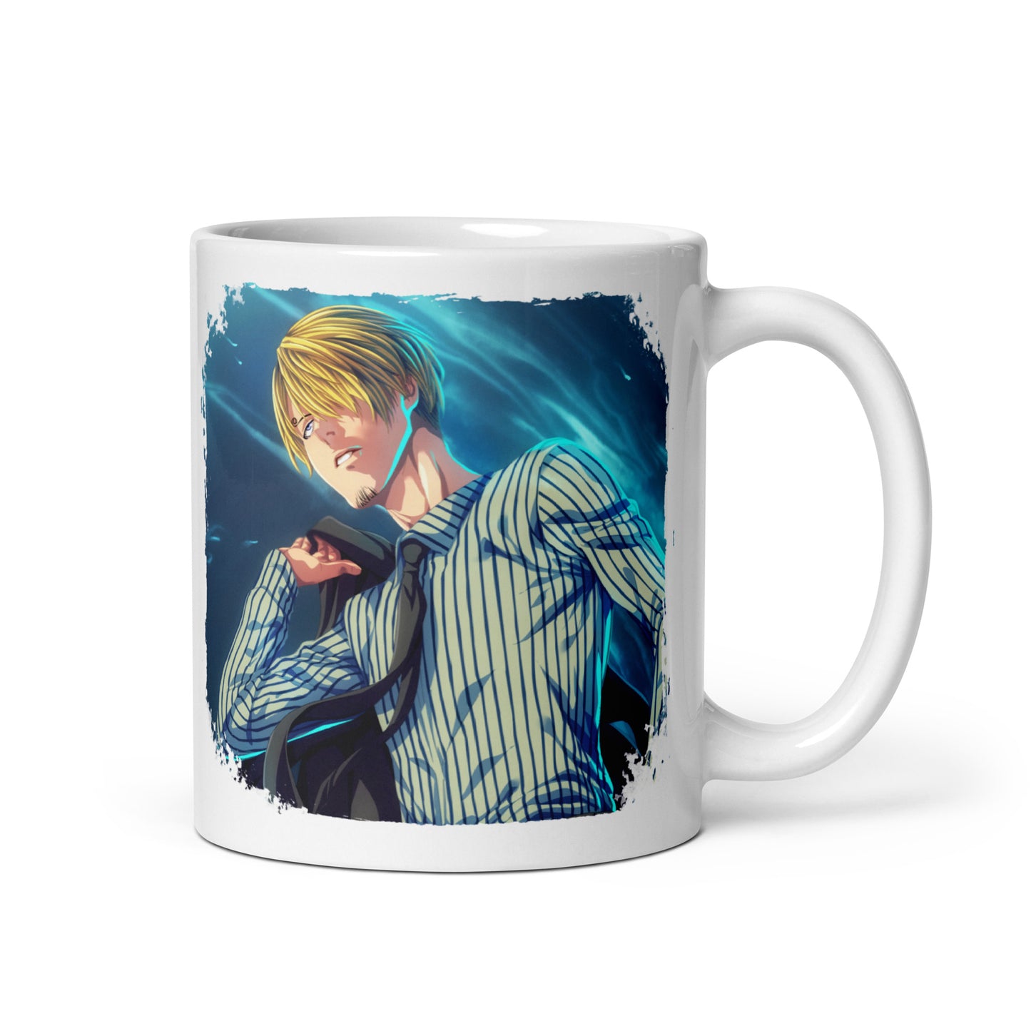 White Glossy Mug -Sanji 11