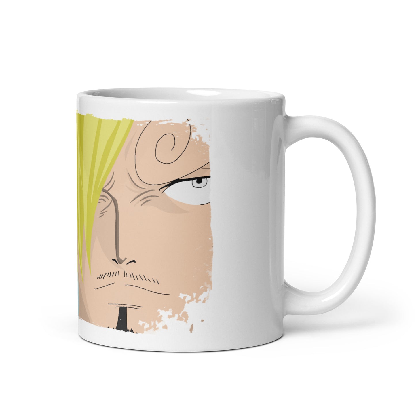 White Glossy Mug -Sanji 12