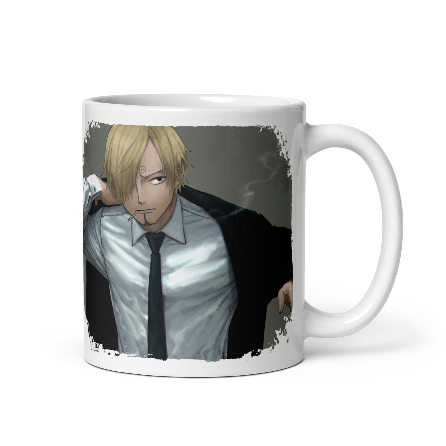 White Glossy Mug -Sanji 15