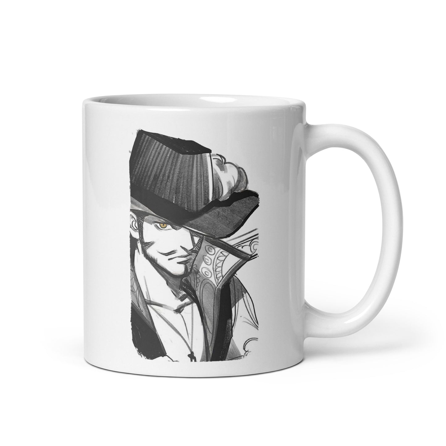 White Glossy Mug - Mihawk 1