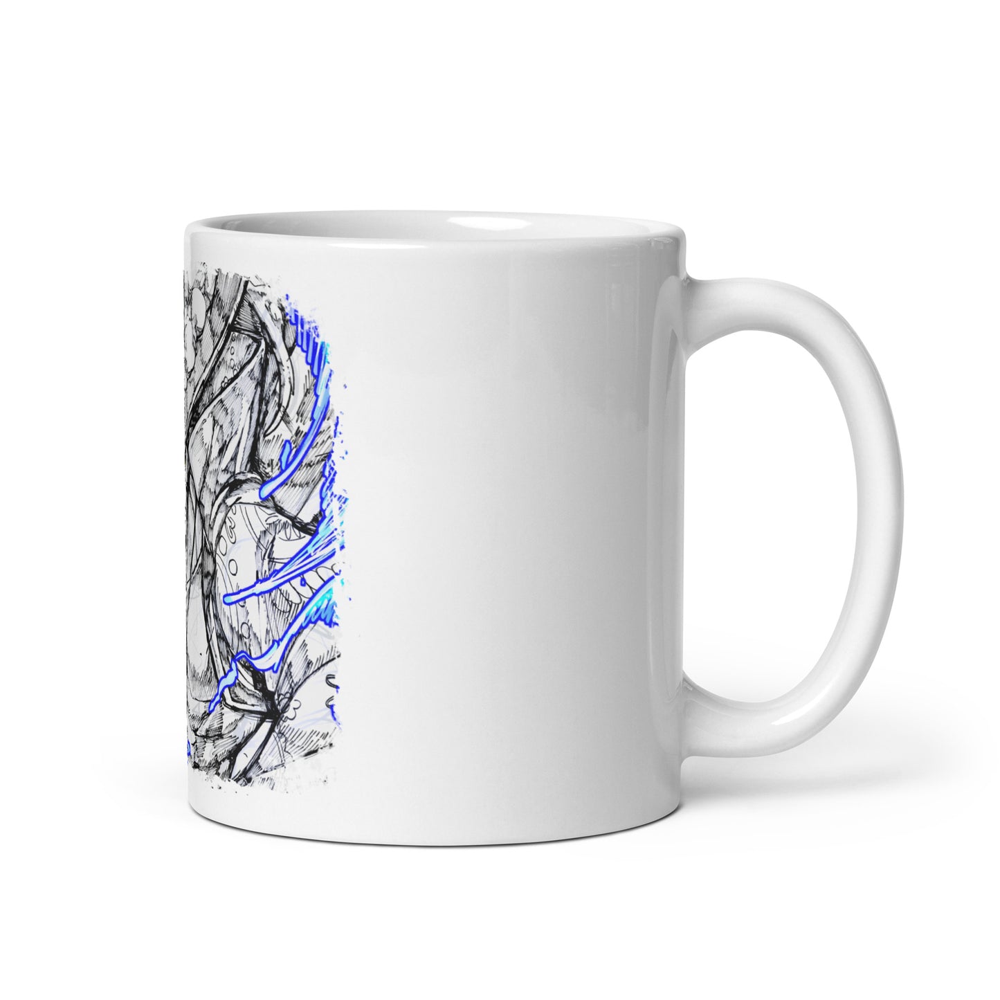 White Glossy Mug - Mihawk 40