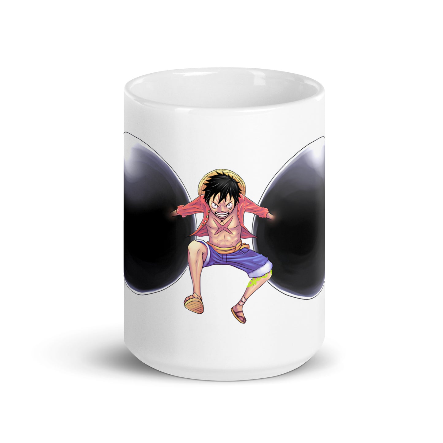 White Glossy Mug - Luffy 3