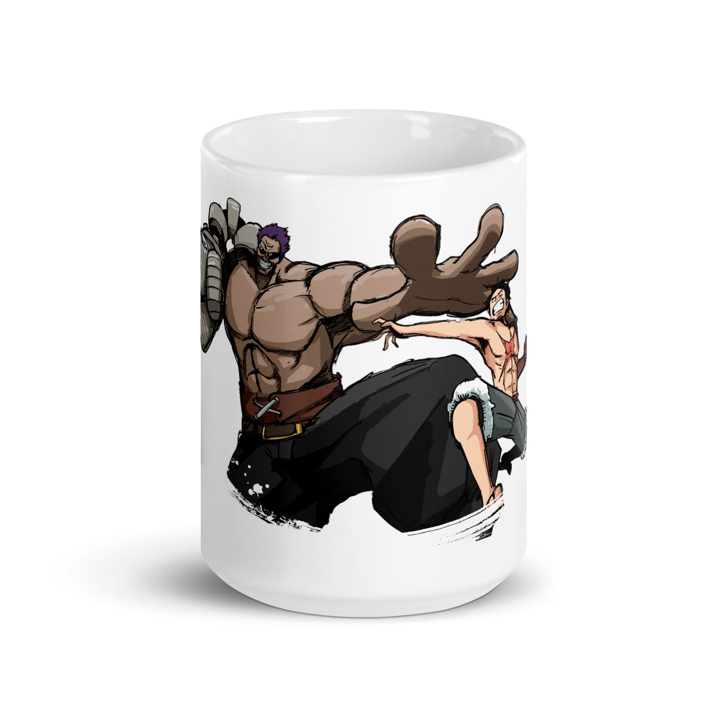 White Glossy Mug - Luffy 7