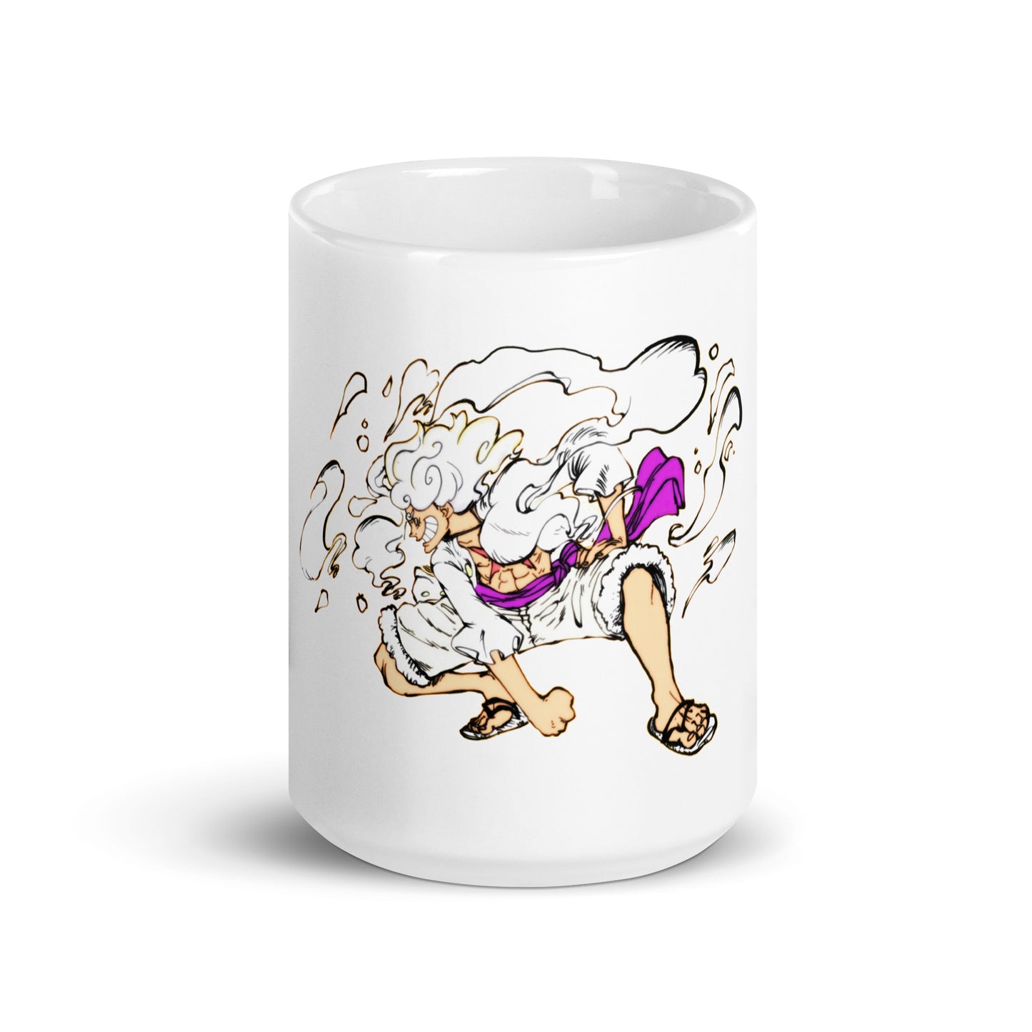 White Glossy Mug - Luffy 9