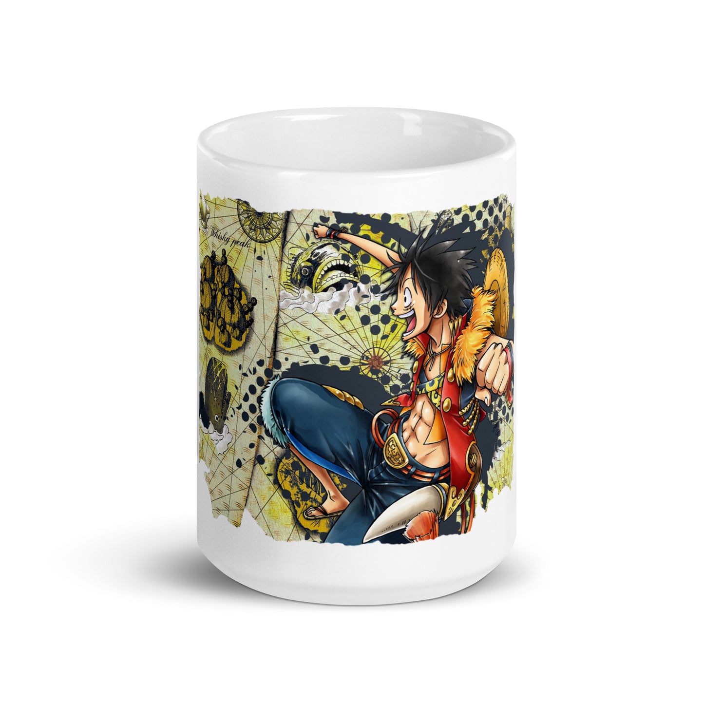 White Glossy Mug - Luffy 10