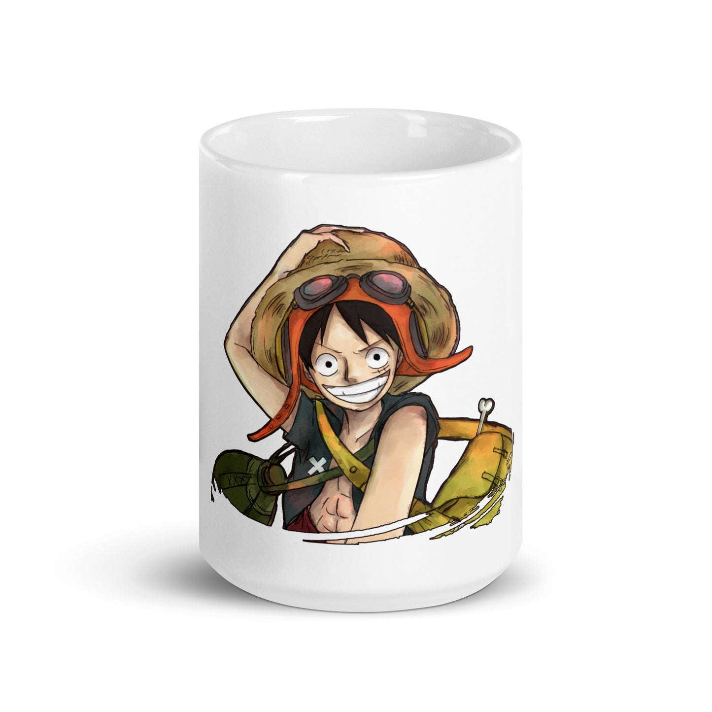 White Glossy Mug - Luffy 14