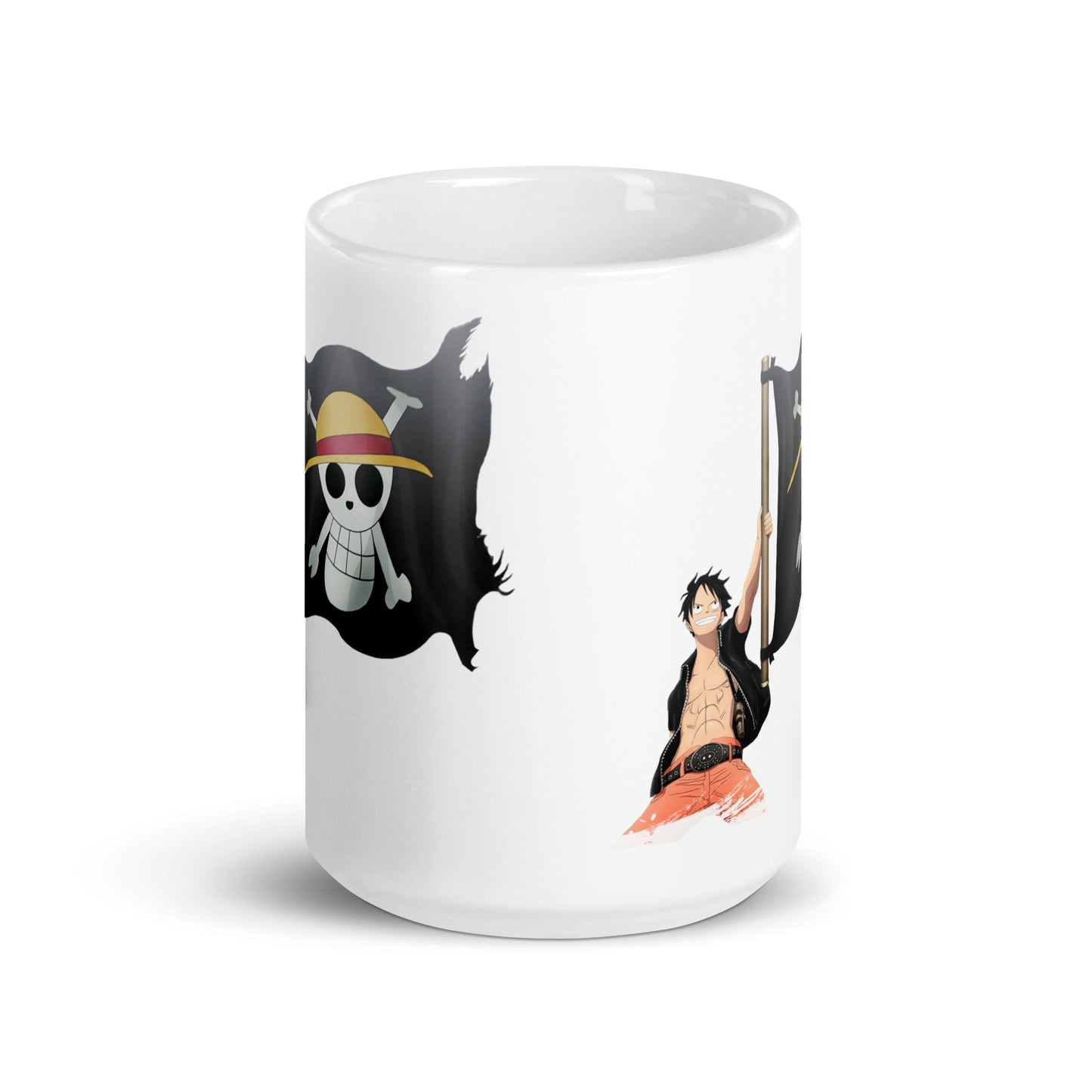 White Glossy Mug - Luffy 24