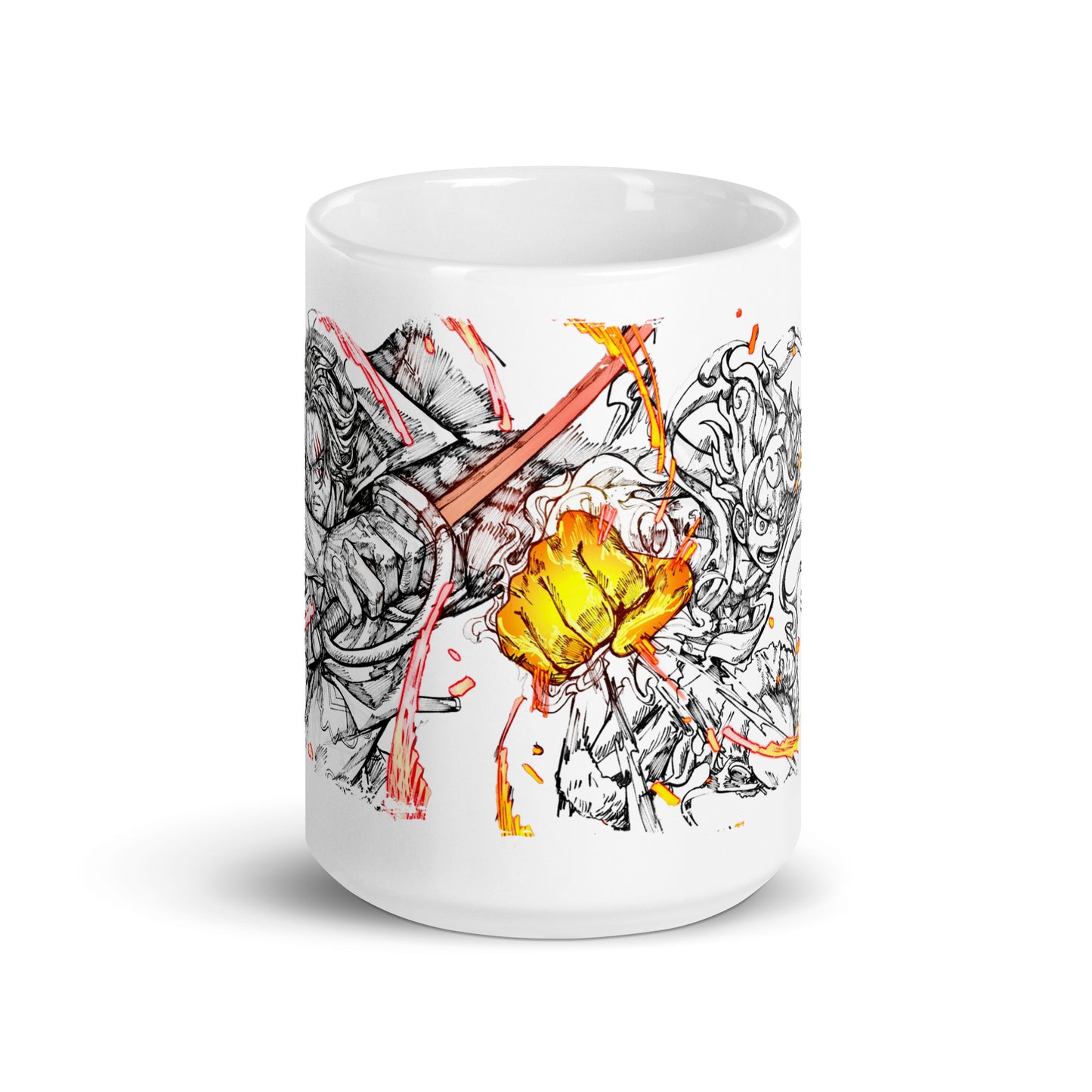 White Glossy Mug - Luffy 31