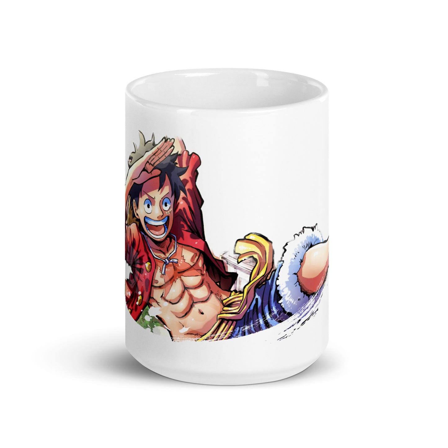 White Glossy Mug - Luffy 38