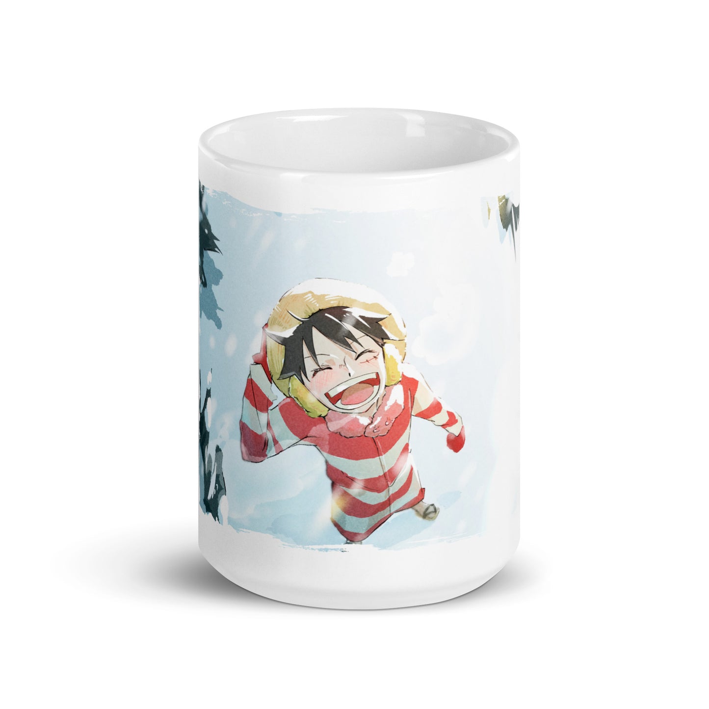 White Glossy Mug - Luffy 42