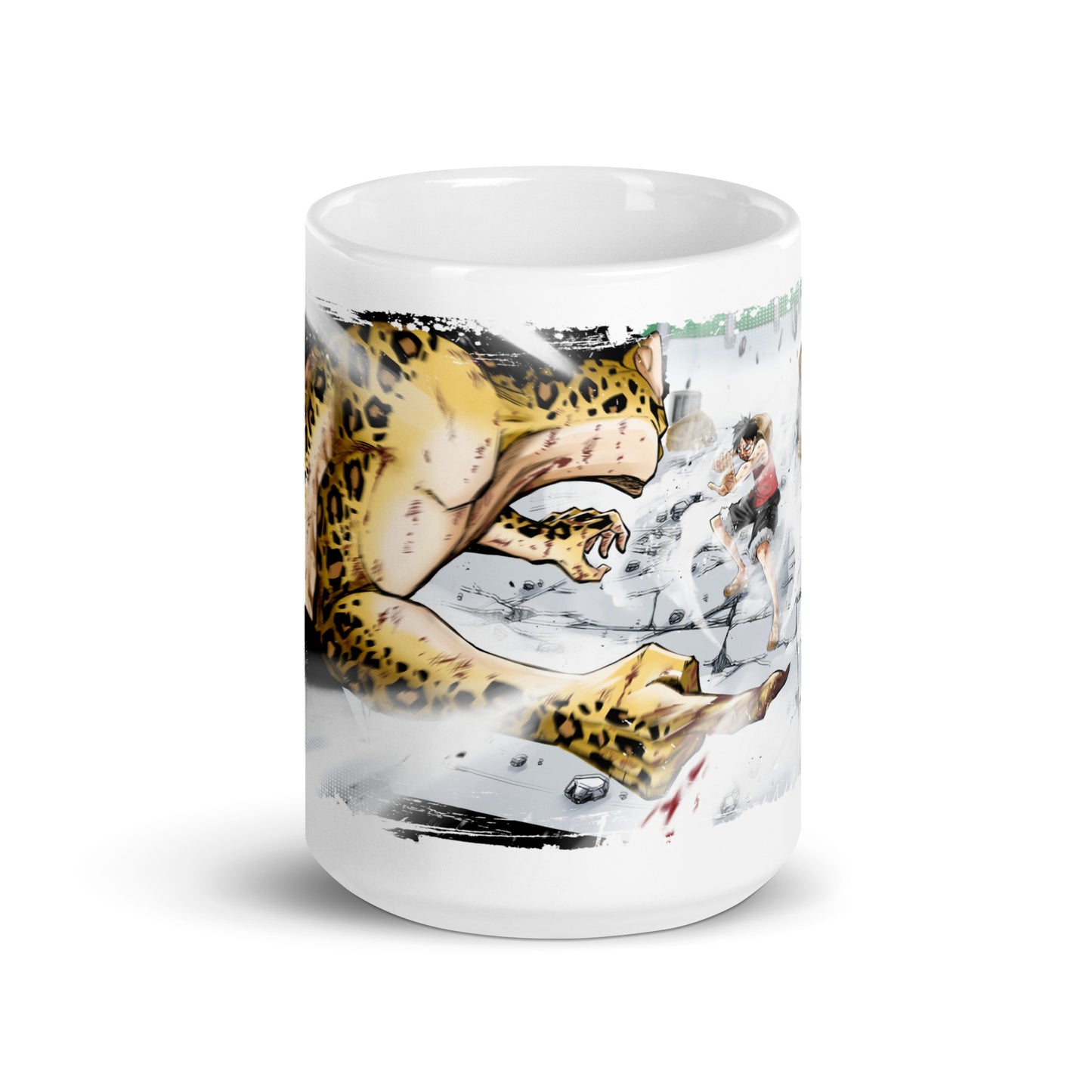 White Glossy Mug - Luffy 43