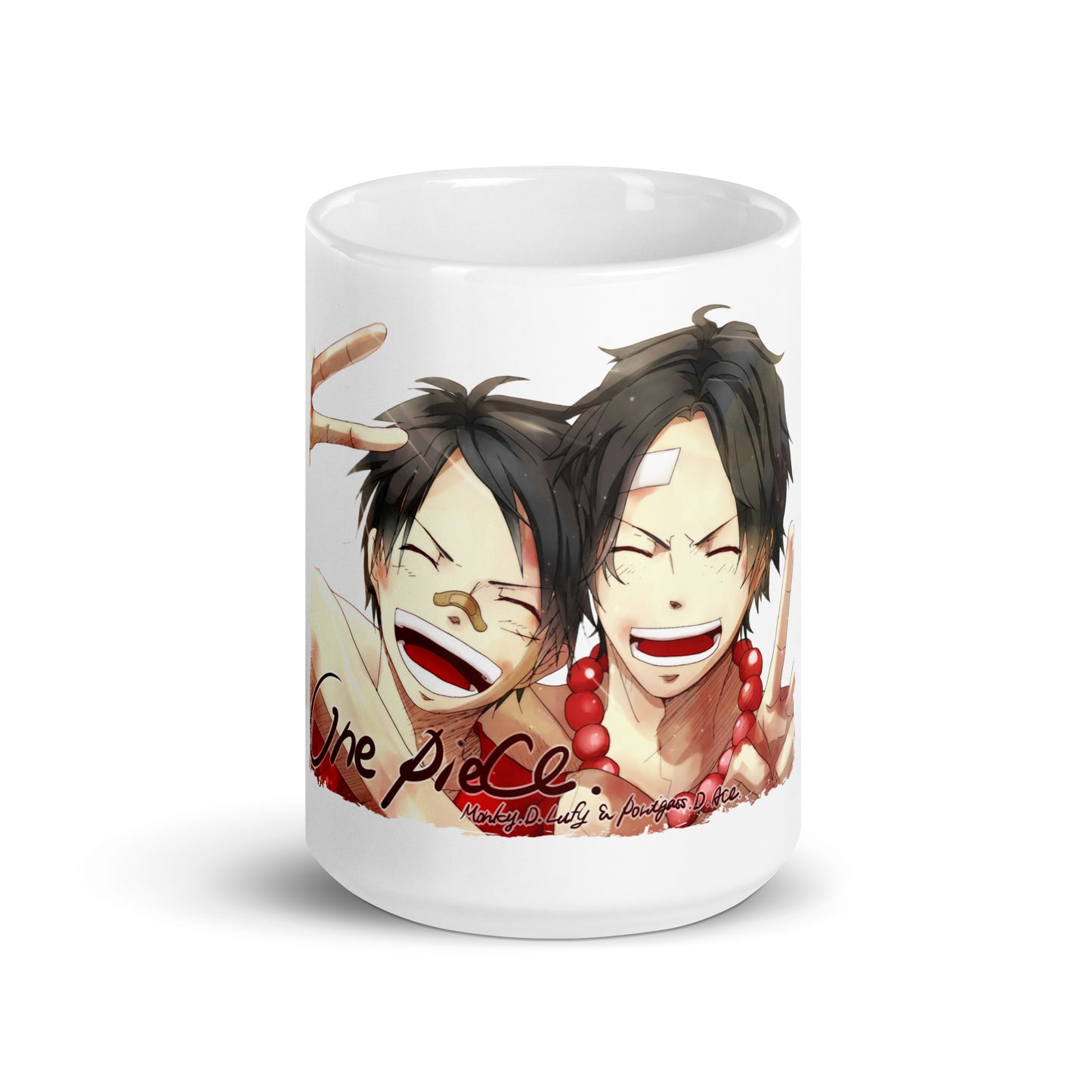 White Glossy Mug - Luffy 46