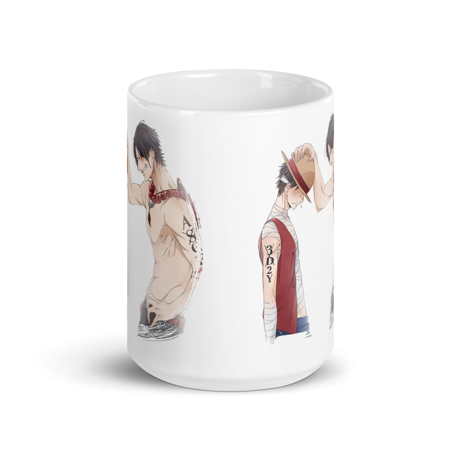 White Glossy Mug - Luffy 51