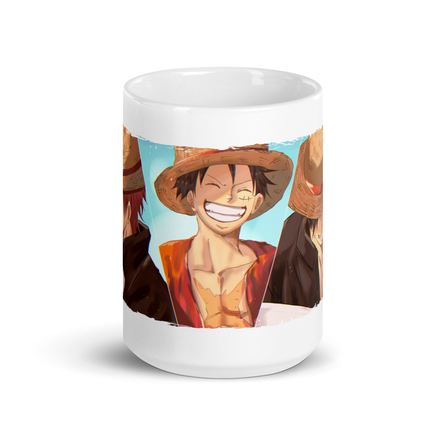 White Glossy Mug - Luffy 52