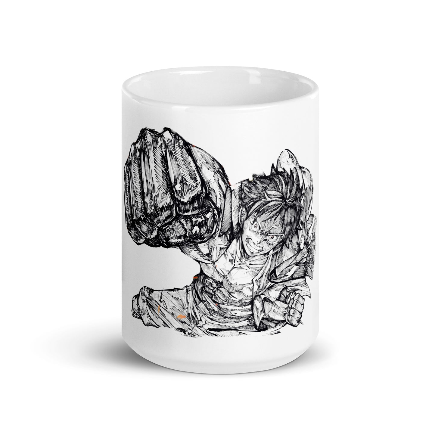 White Glossy Mug - Luffy 53