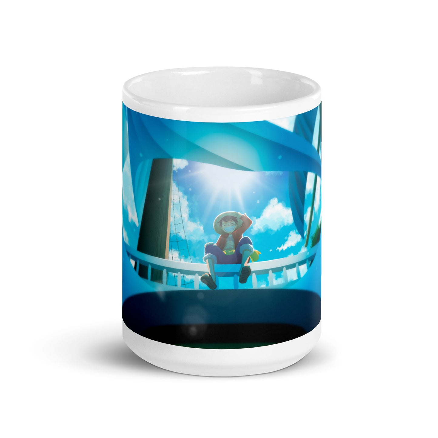 White Glossy Mug - Luffy 59