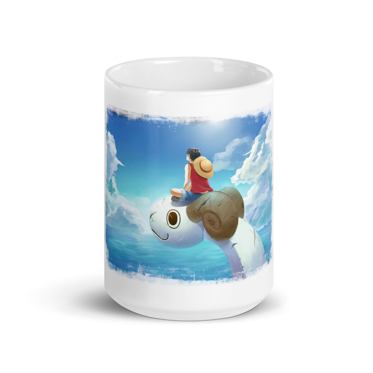 White Glossy Mug - Luffy 60