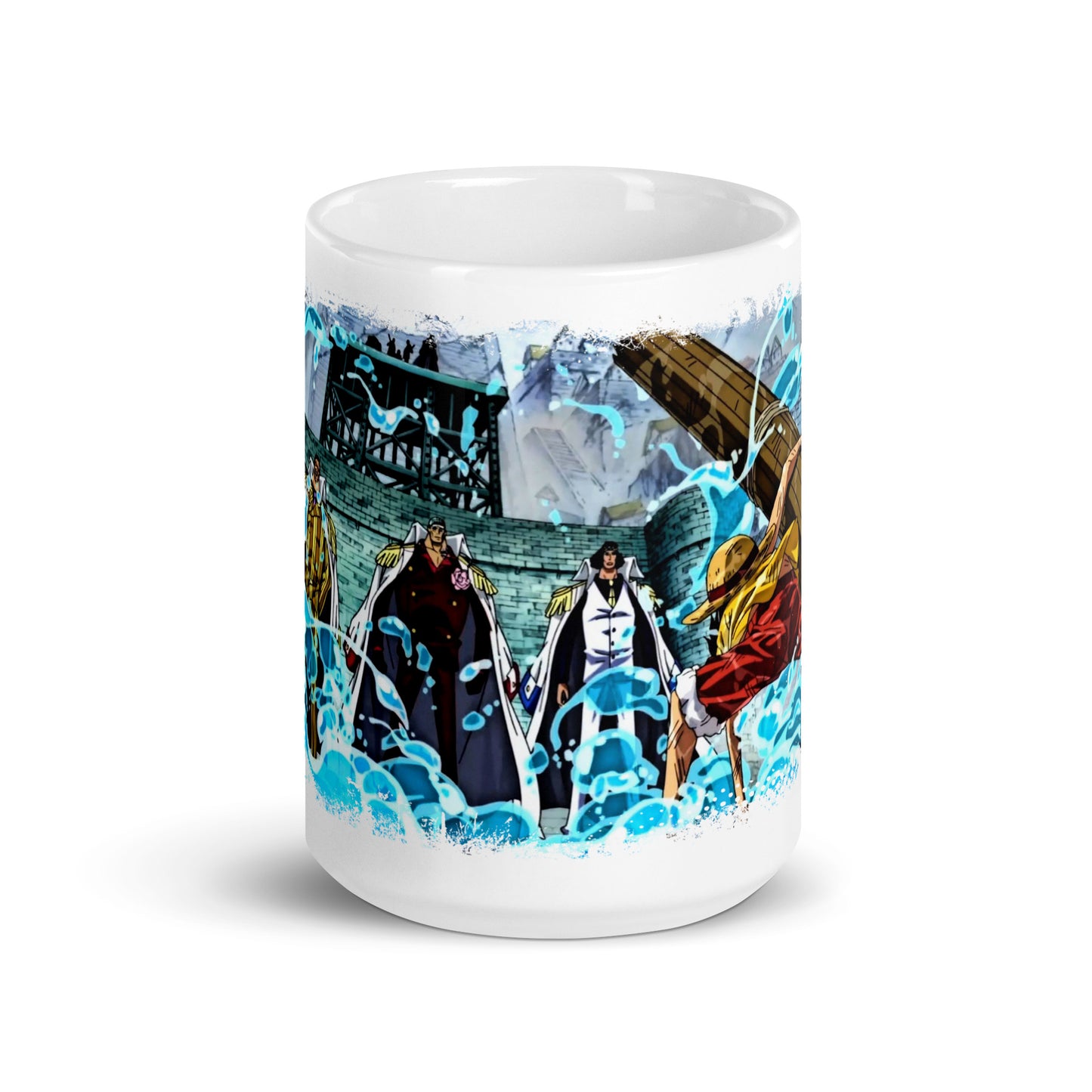 White Glossy Mug - Luffy 61