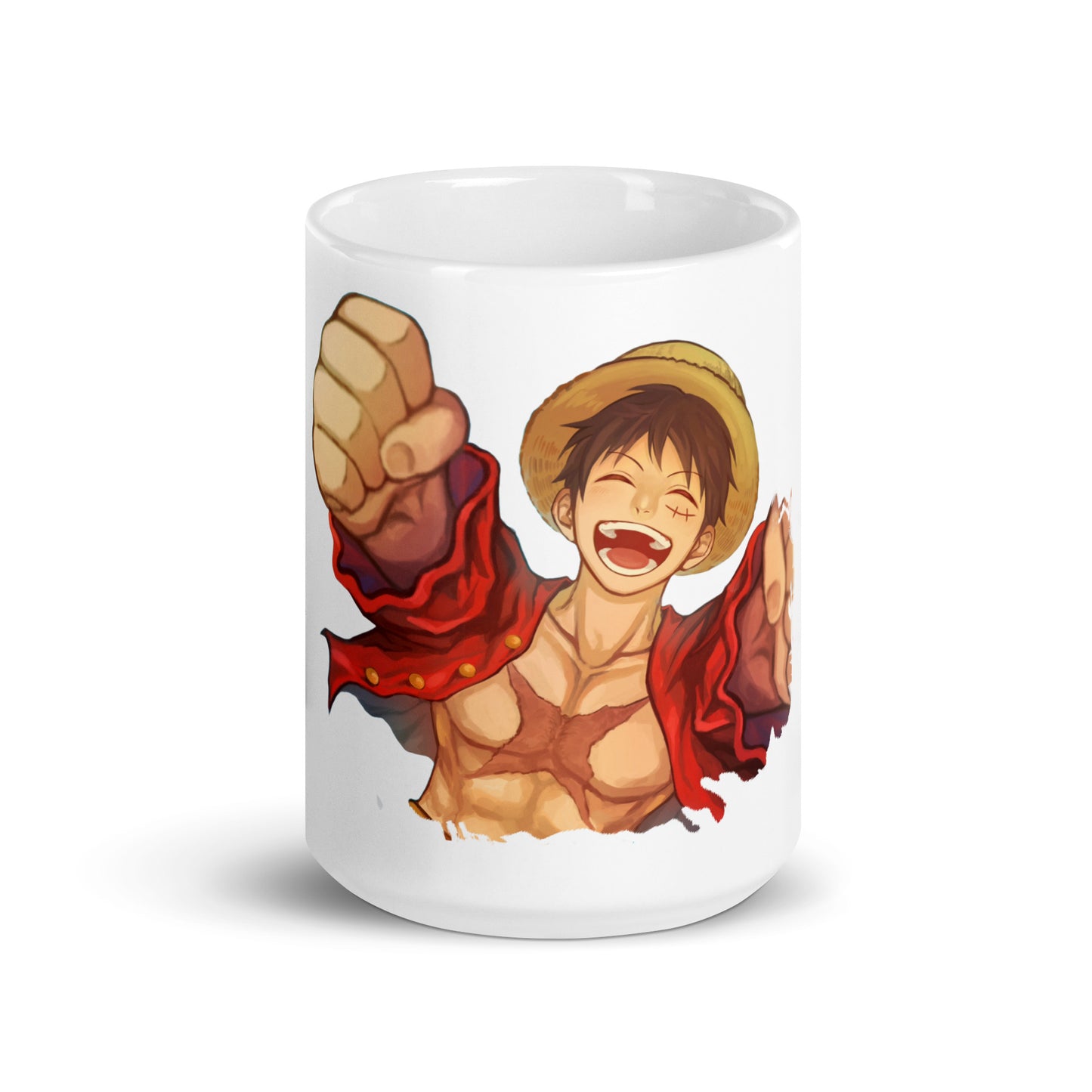 White Glossy Mug - Luffy 72