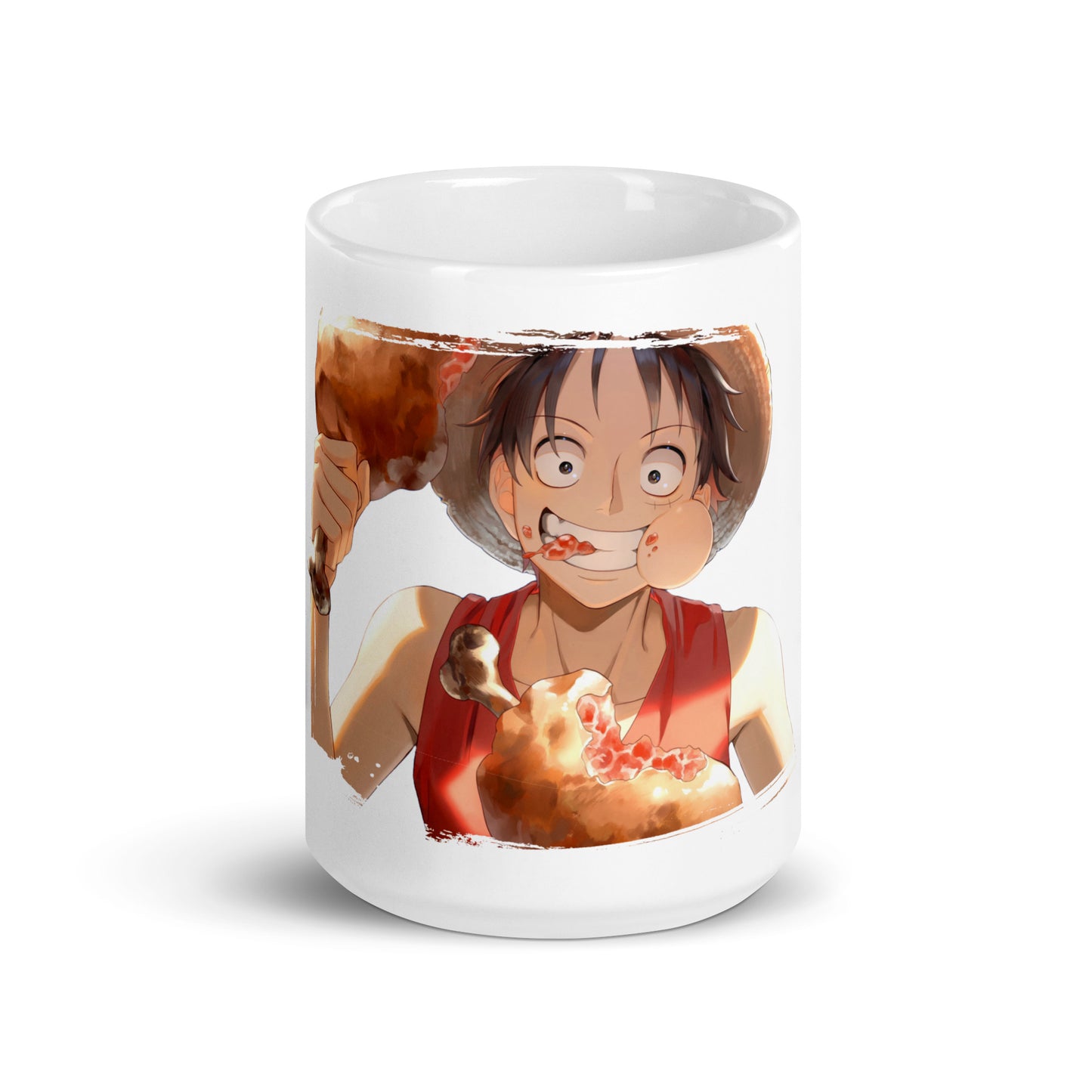 White Glossy Mug - Luffy 79