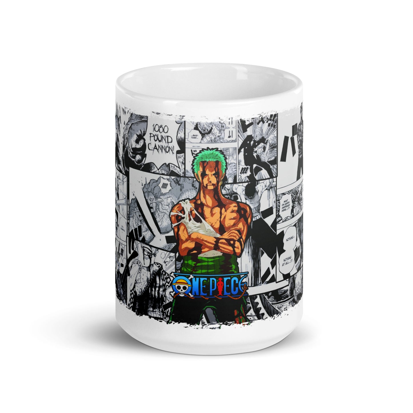 White Glossy Mug - Zoro 6 (b)