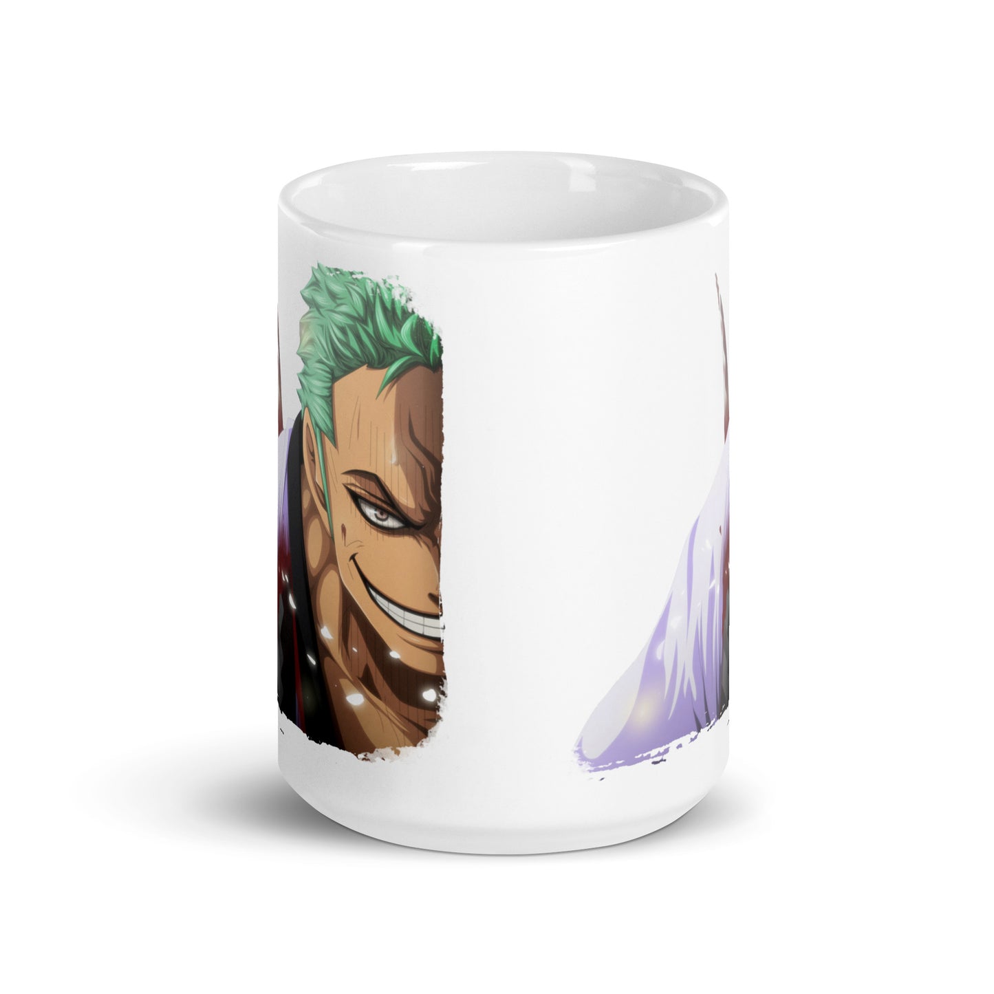 White Glossy Mug - Zoro 19 (a)