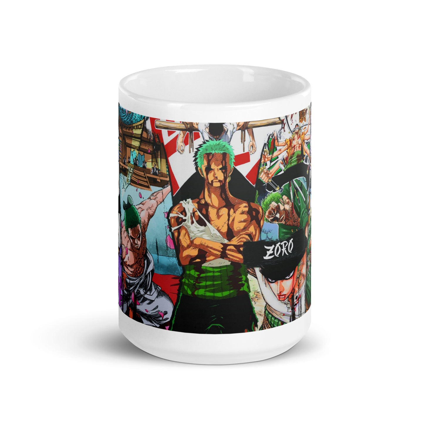 White Glossy Mug - Zoro 22 (a)