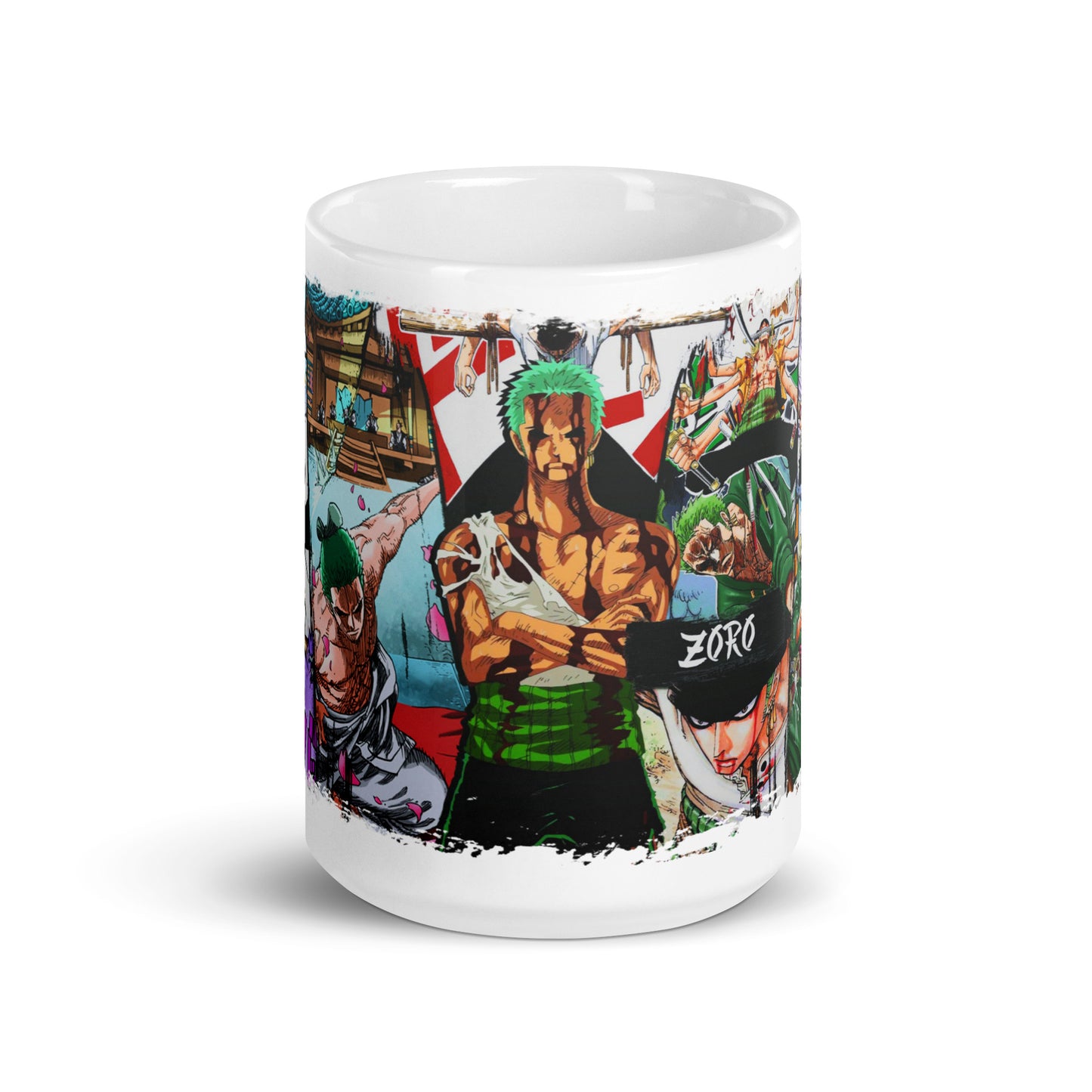 White Glossy Mug - Zoro 22 (b)