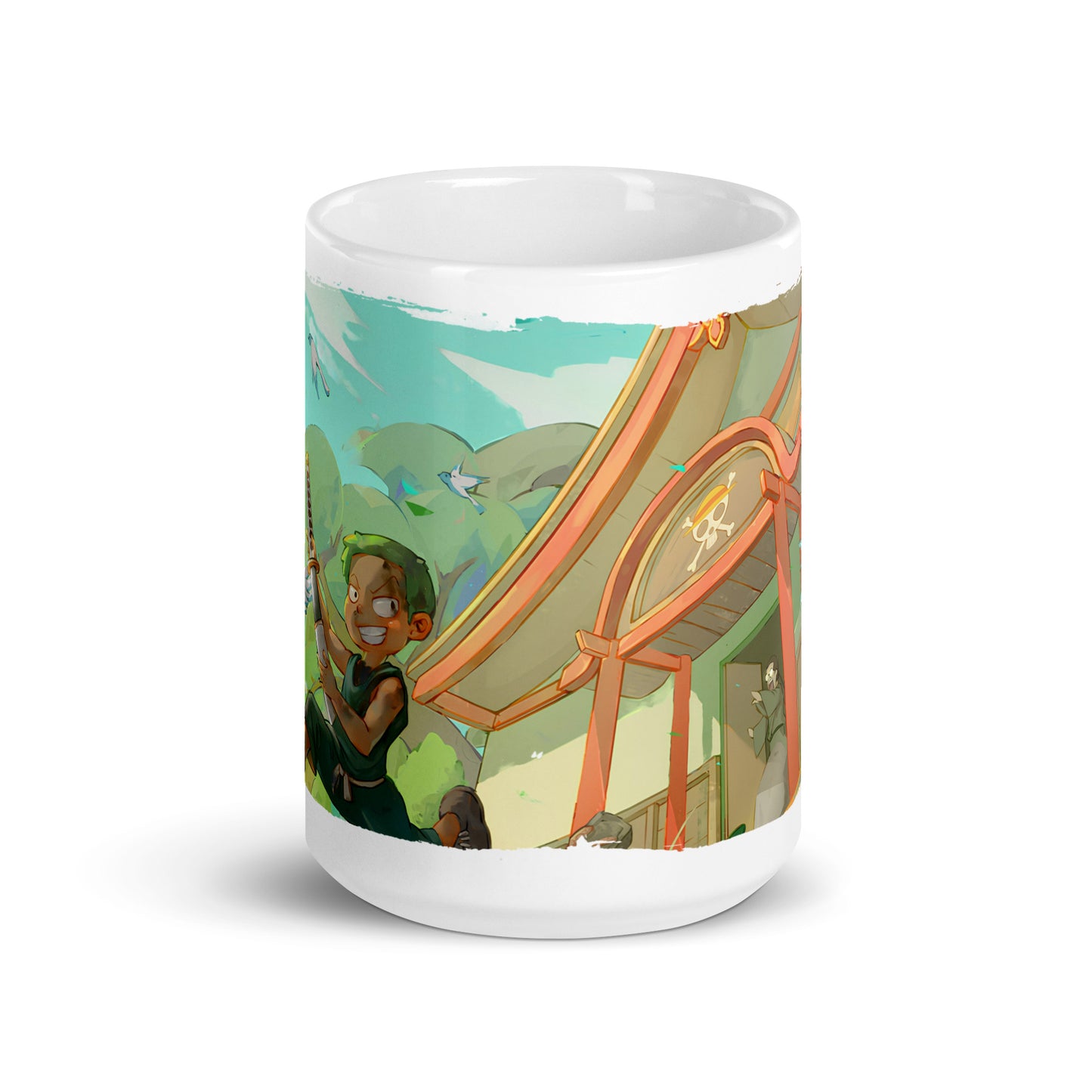 White Glossy Mug - Zoro 29