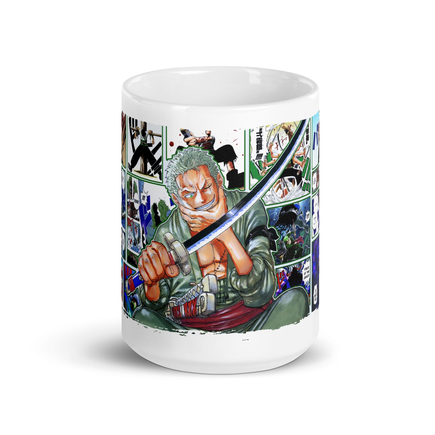 White Glossy Mug - Zoro 40 (b)