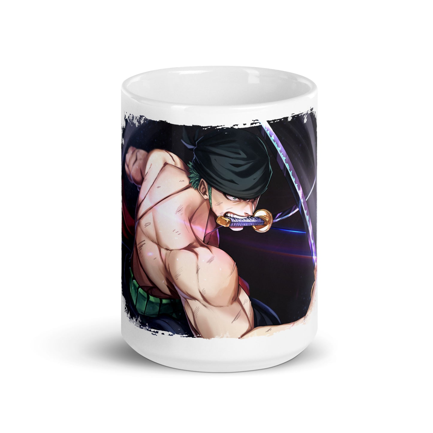 White Glossy Mug - Zoro 44