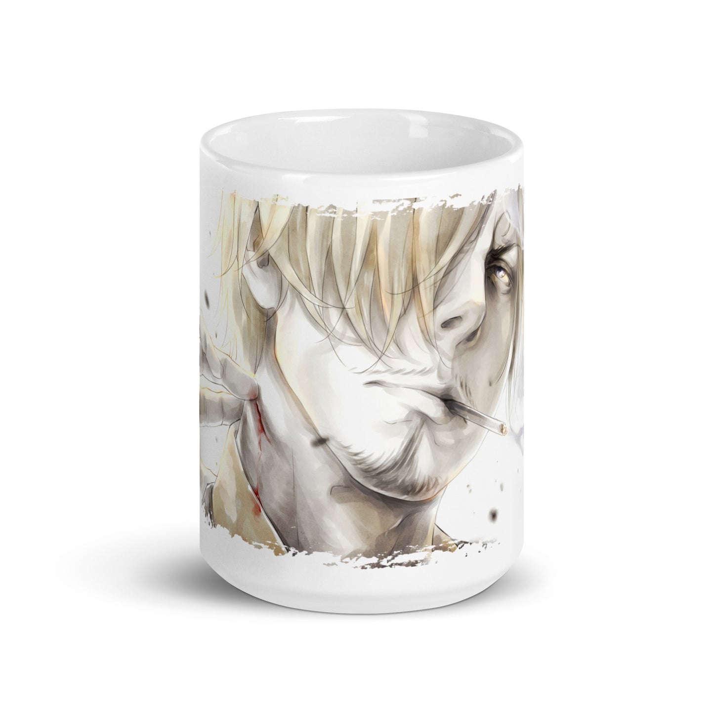 White Glossy Mug -Sanji 4