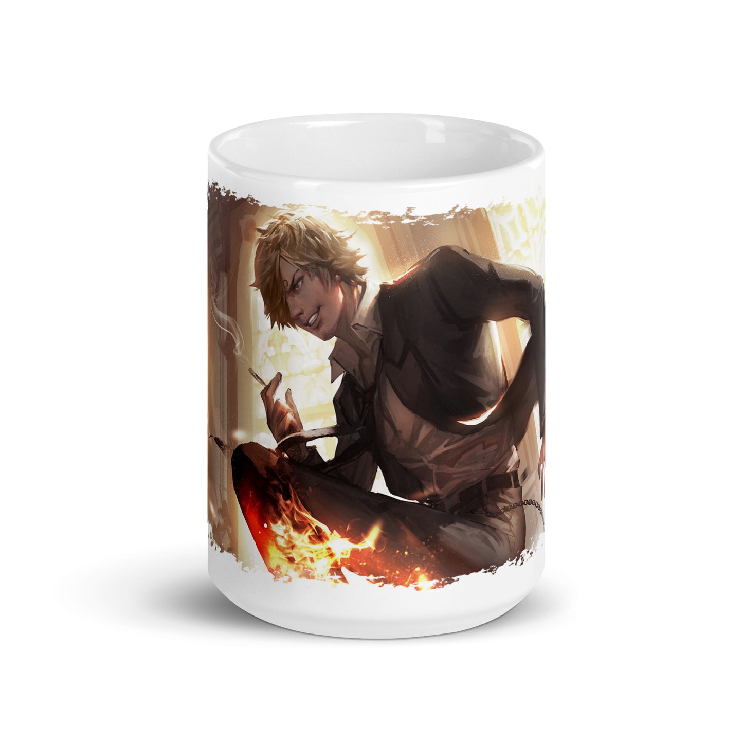 White Glossy Mug -Sanji 10