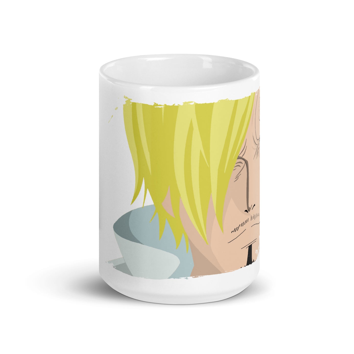 White Glossy Mug -Sanji 12