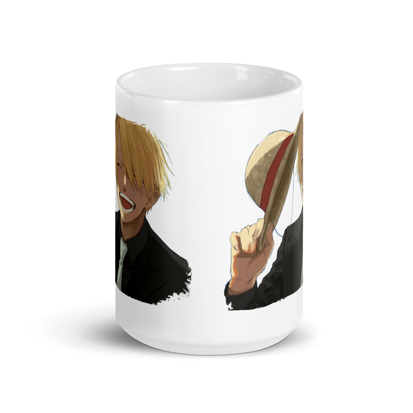 White Glossy Mug -Sanji 14