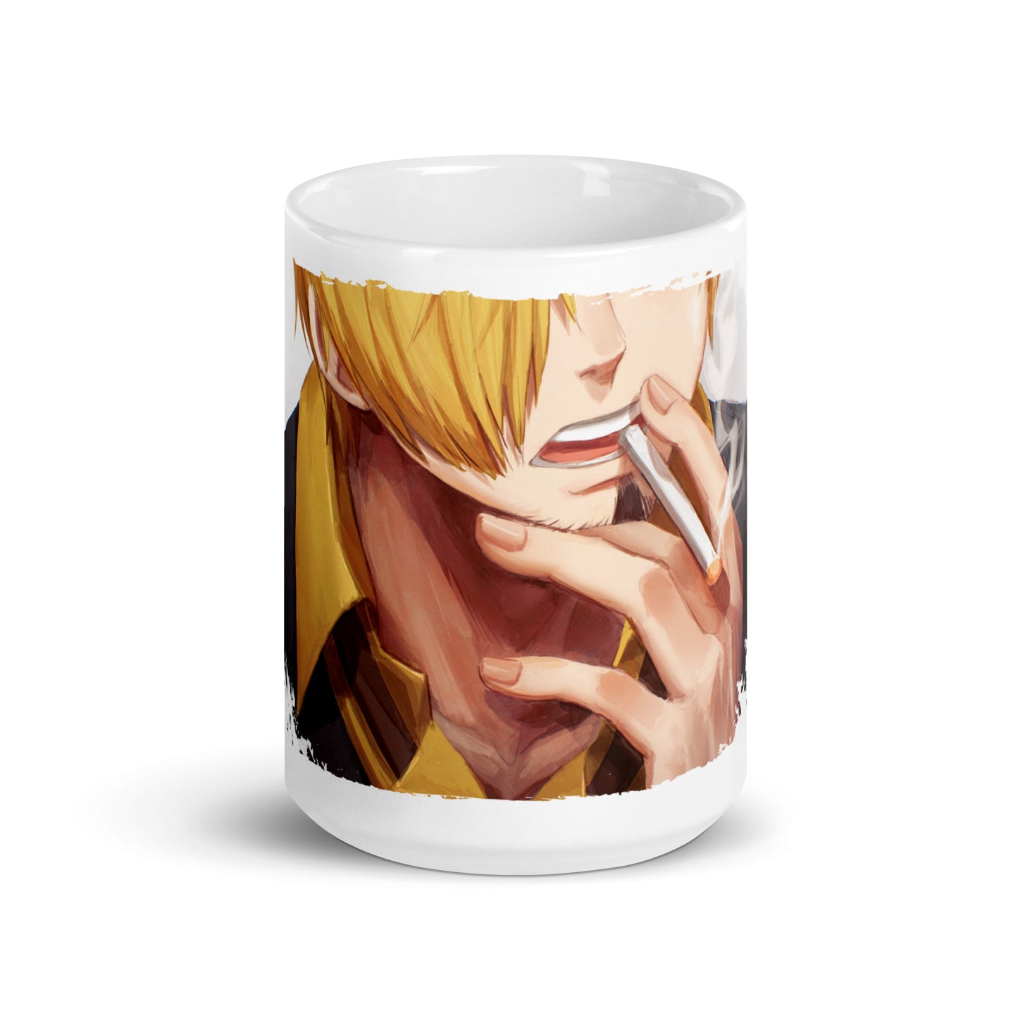 White Glossy Mug -Sanji 16