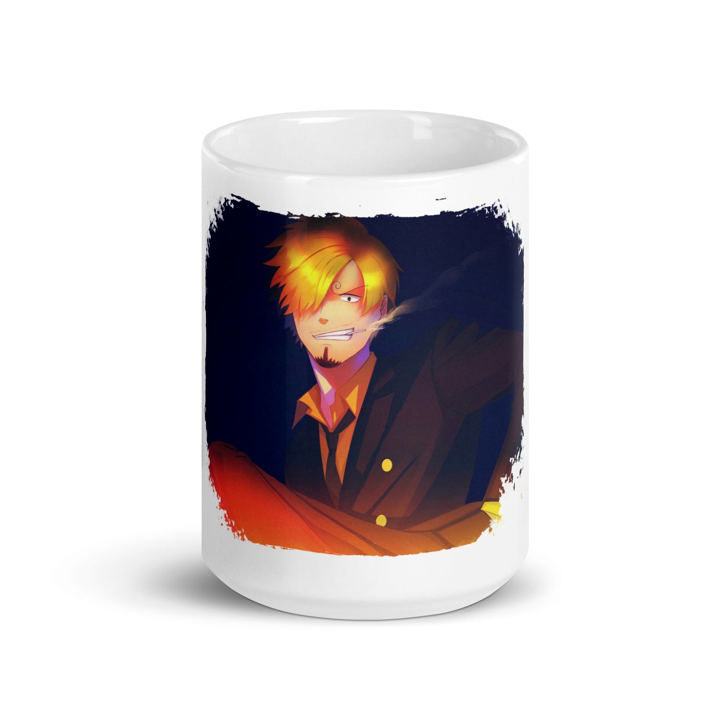 White Glossy Mug -Sanji 17