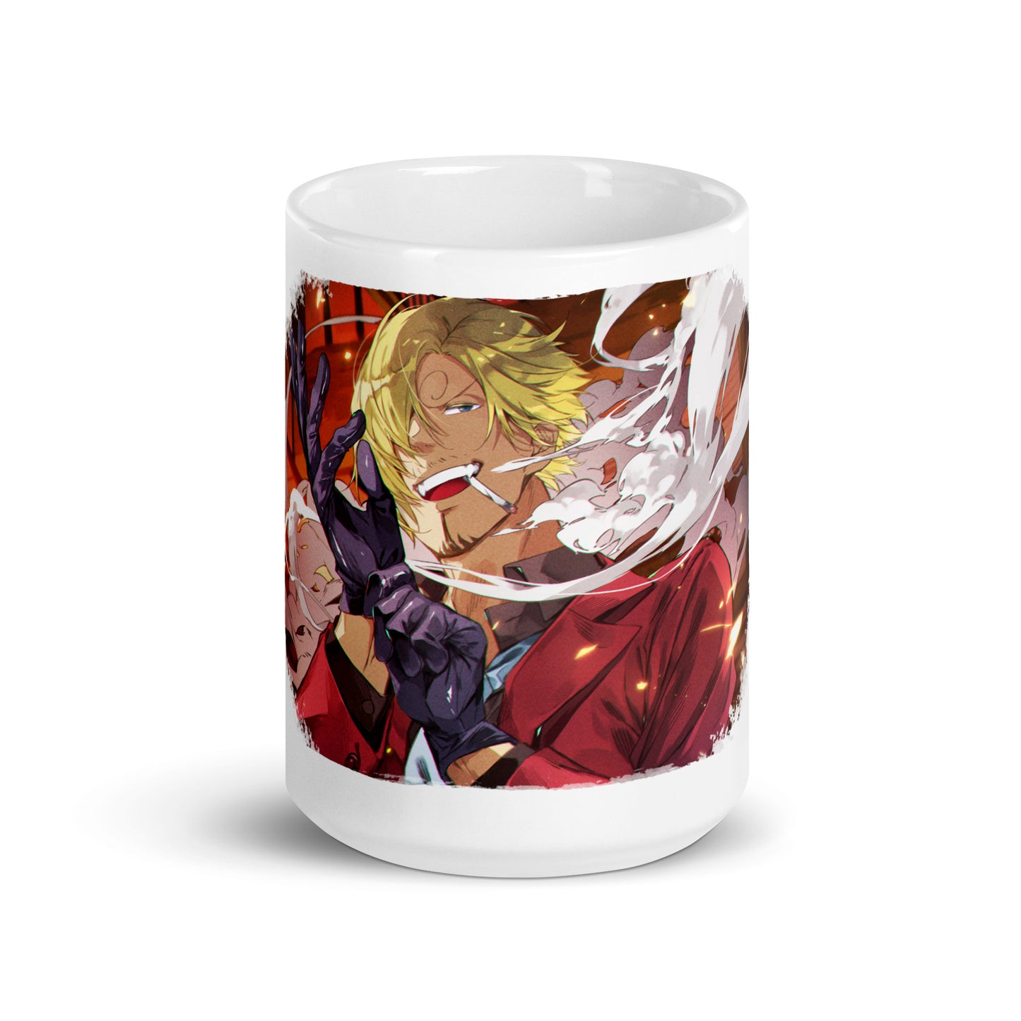 White Glossy Mug -Sanji 25