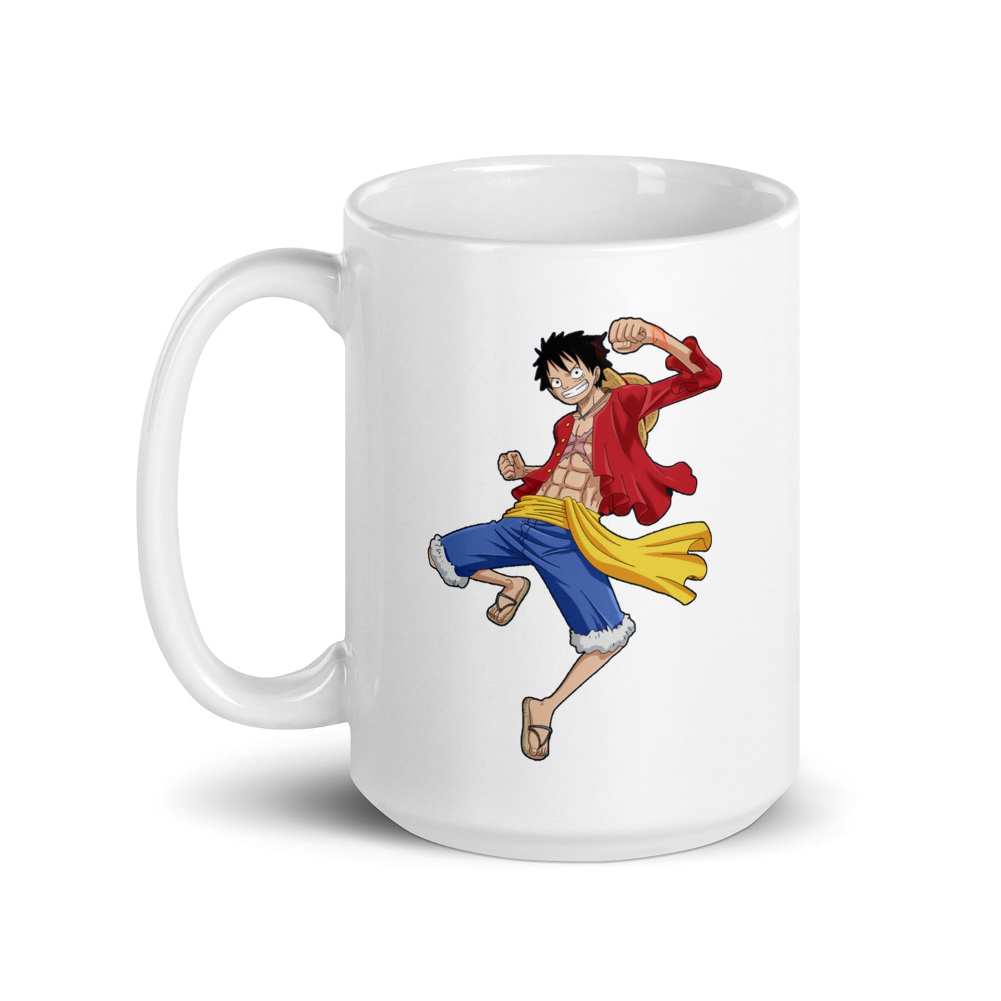 White Glossy Mug - Luffy 17