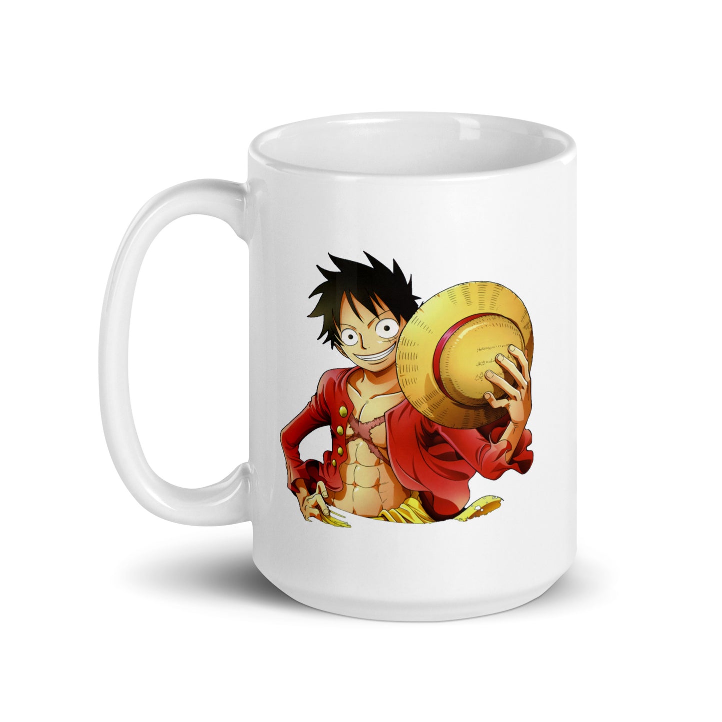 White Glossy Mug - Luffy 19