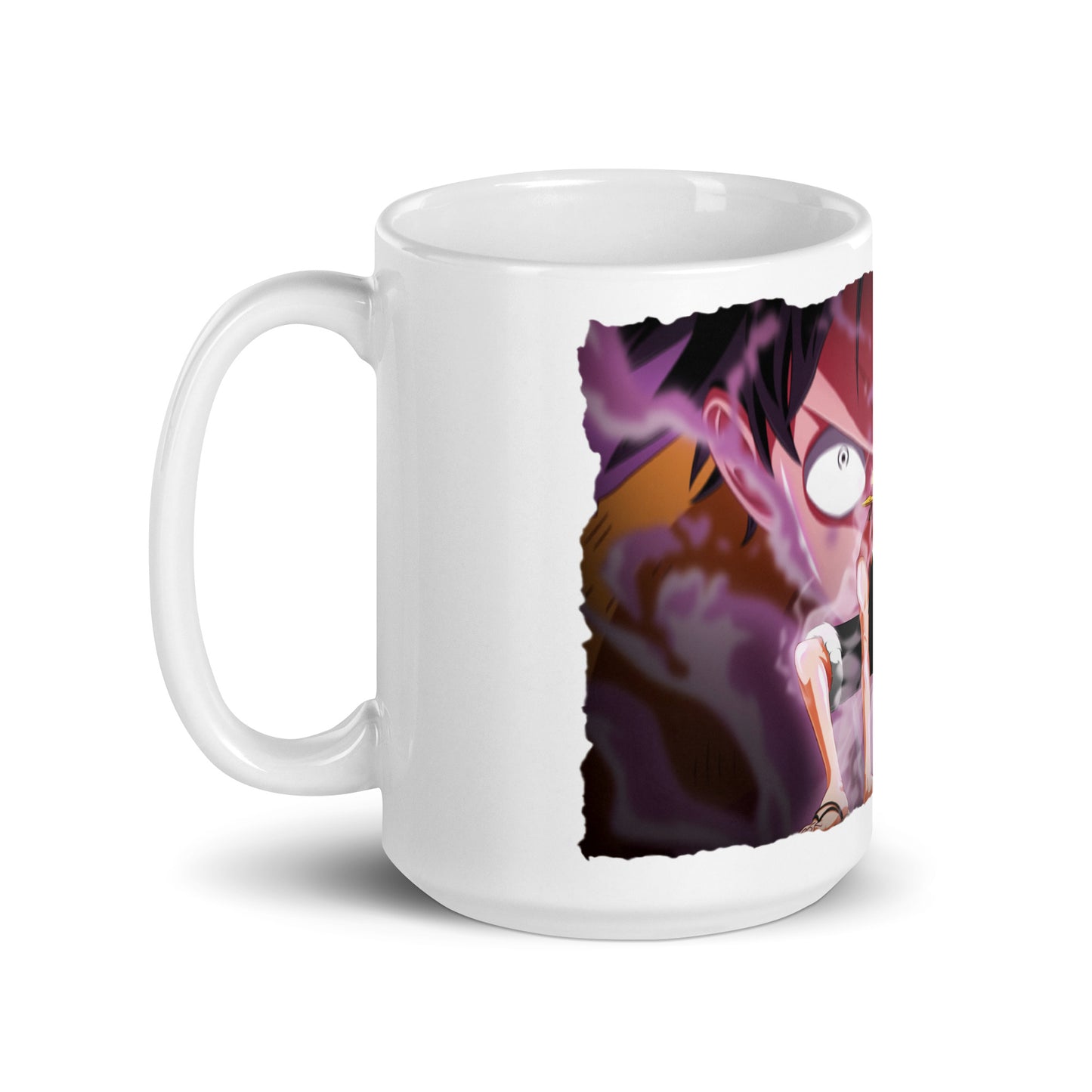 White Glossy Mug - Luffy 23