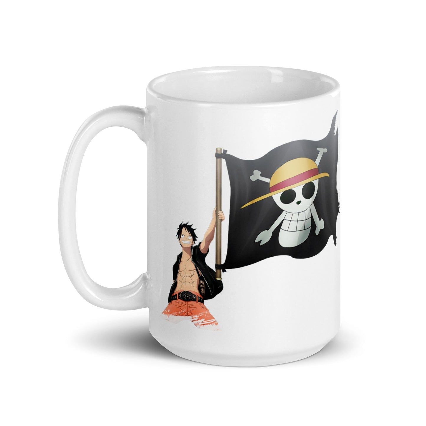 White Glossy Mug - Luffy 24