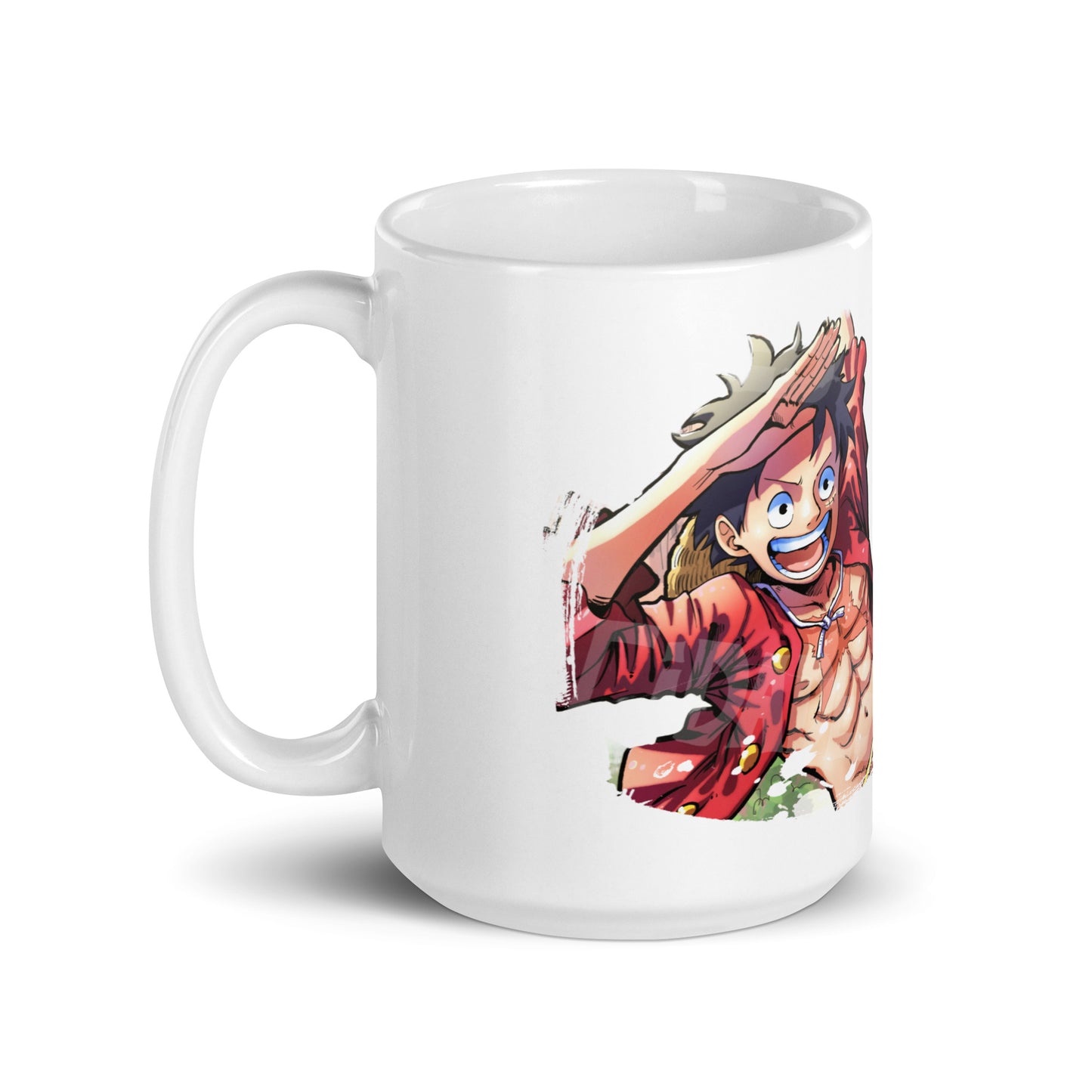 White Glossy Mug - Luffy 38