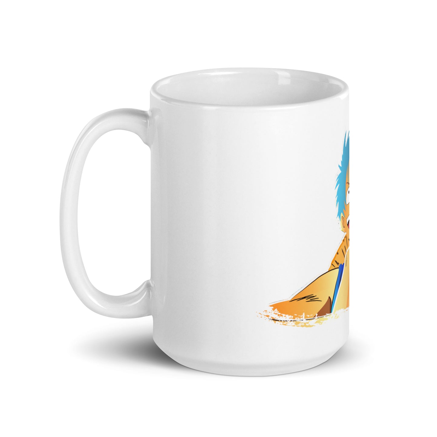 White Glossy Mug - Luffy 44