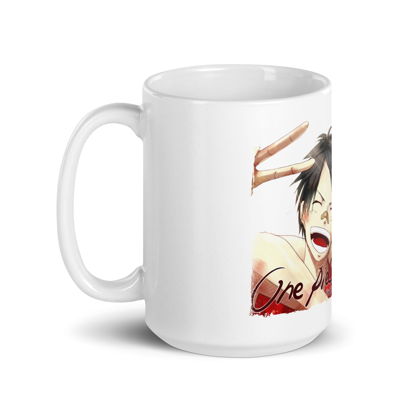 White Glossy Mug - Luffy 46